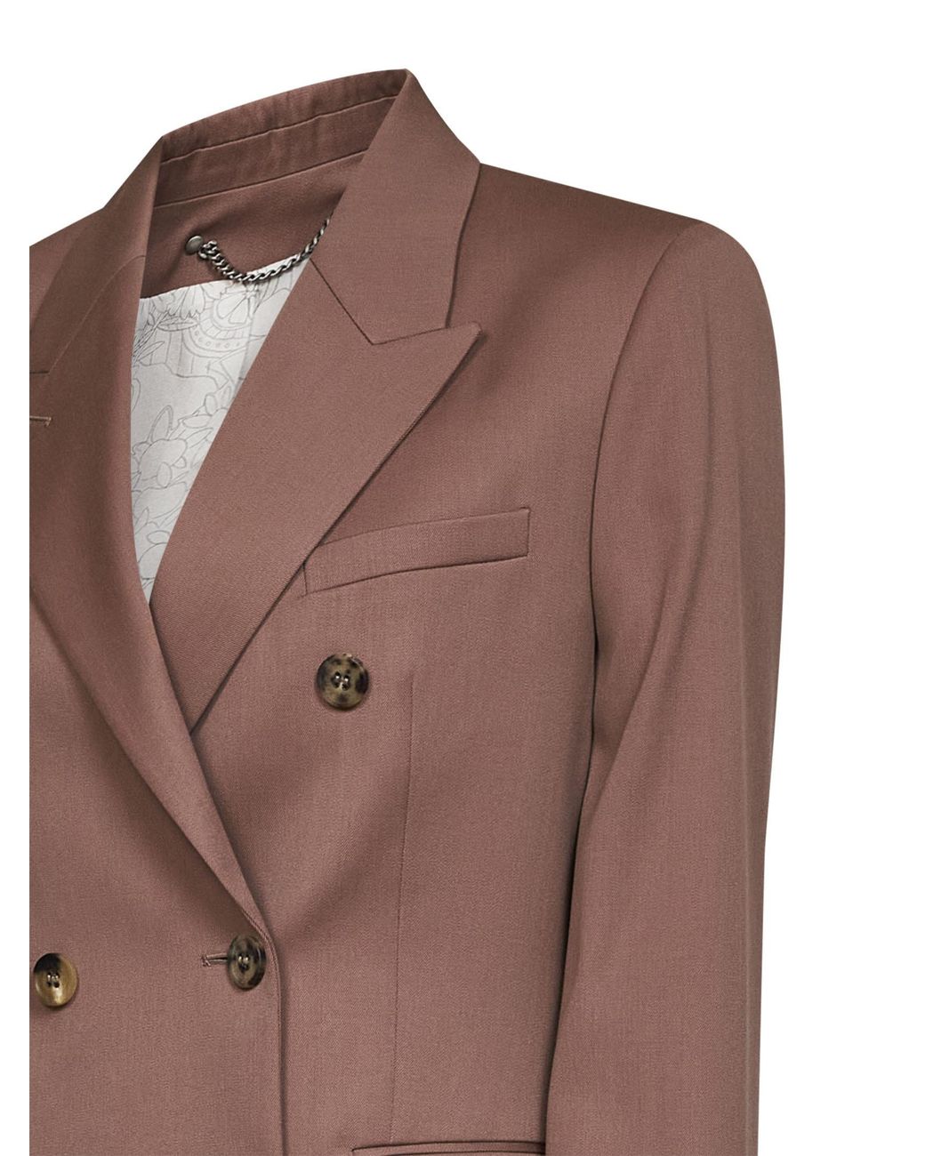 Golden Goose Deluxe Brand Brown Double Breasted Tailored Blazer