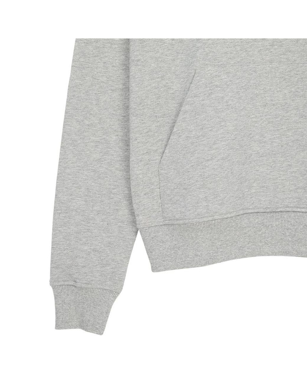 AMI Gray Ami De Coeur Drawstring Hoodie
