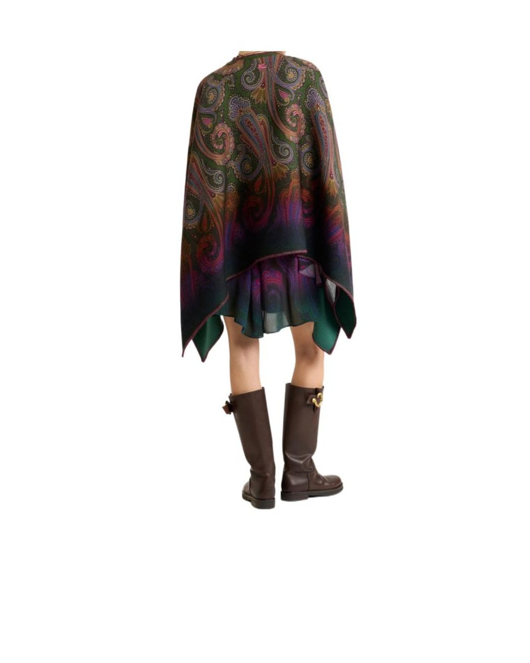 Etro Green Printed Shawl