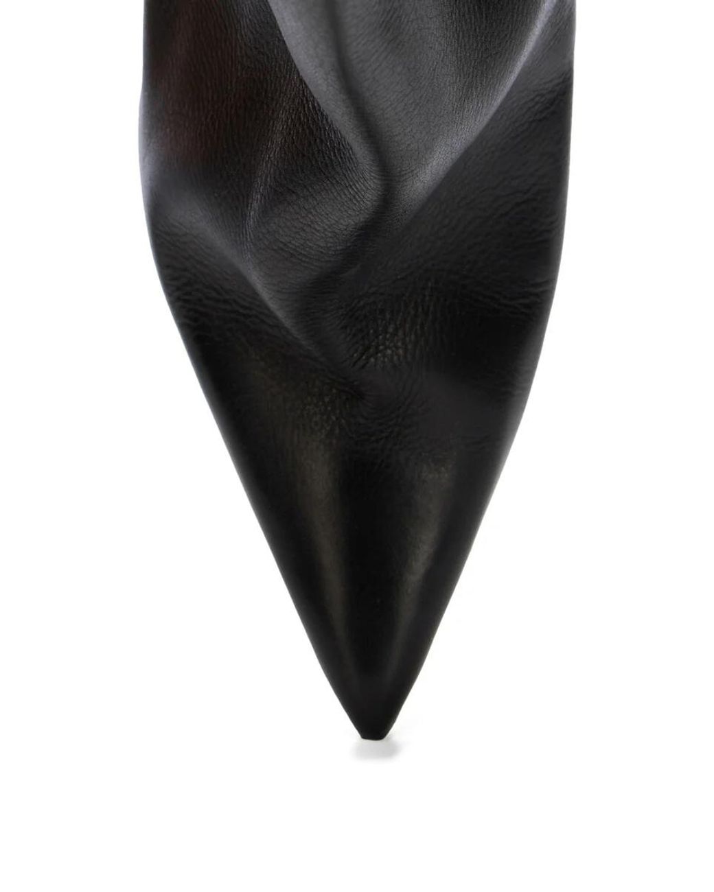 Rick Owens Black Cantilever Sharp Flared Boots