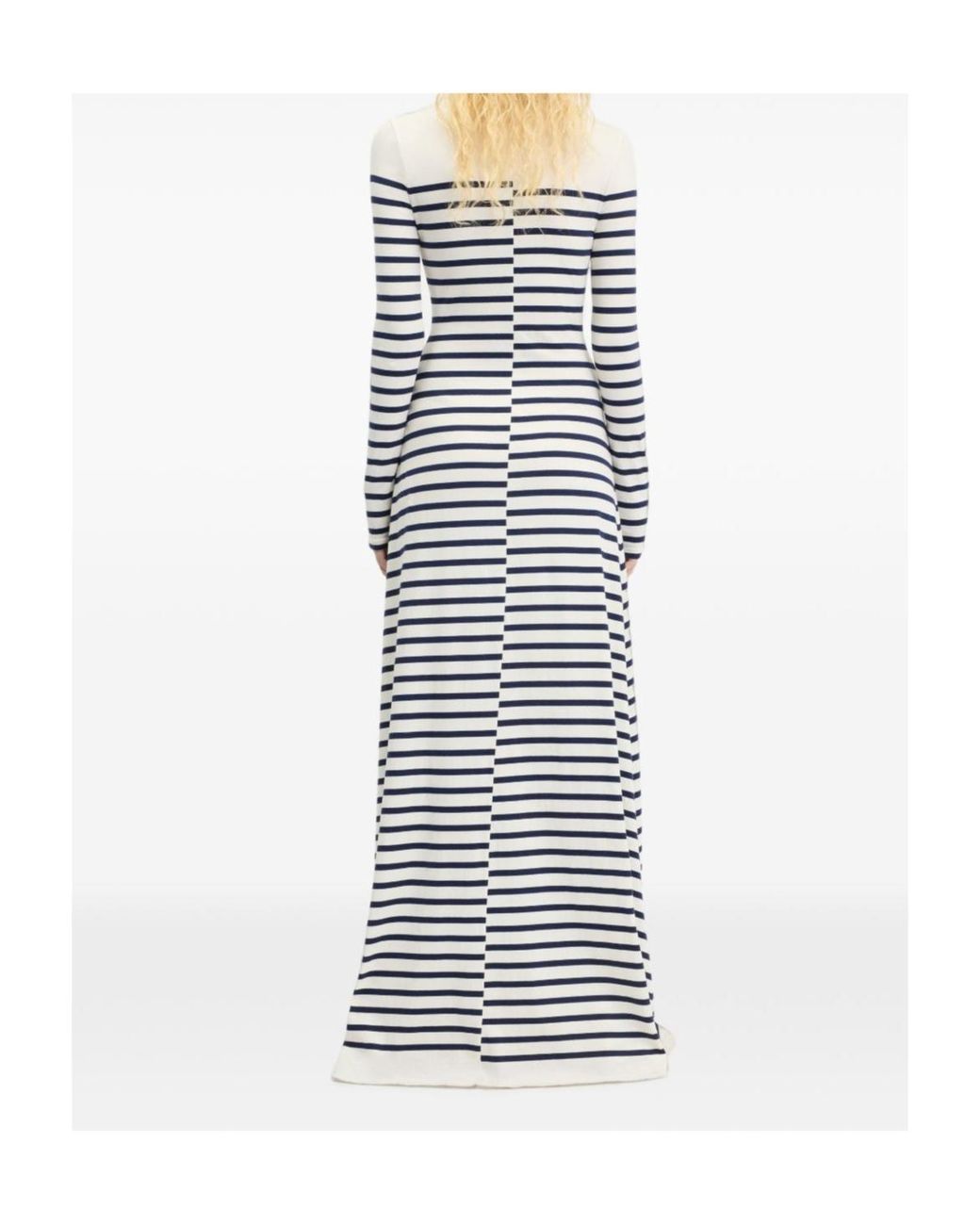 Jean Paul Gaultier White Long-Sleeved Dress