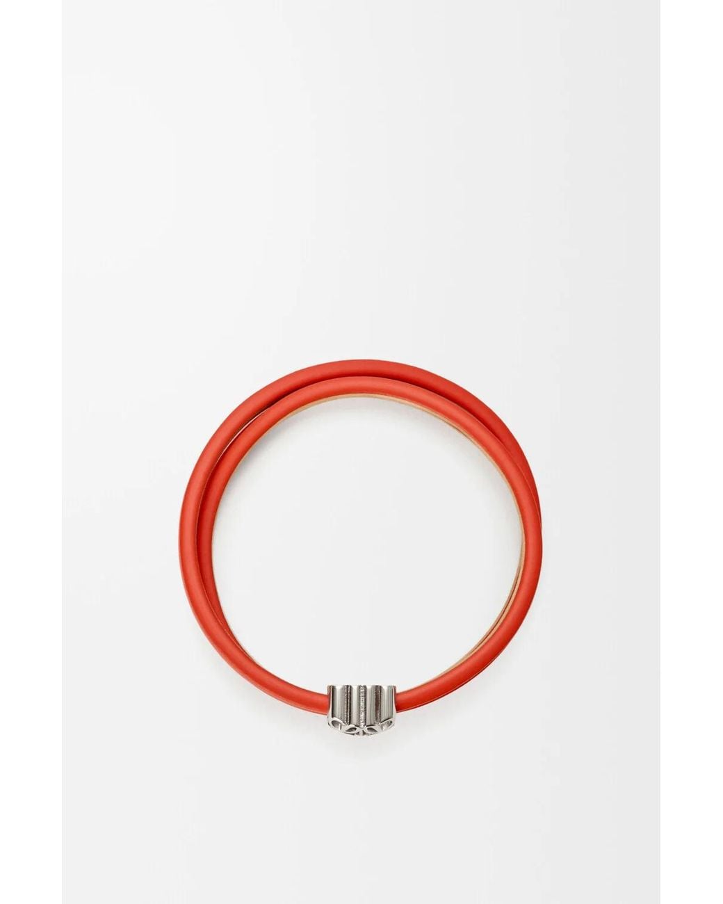 Loewe Red Anagram Bombe Twist Bracelet