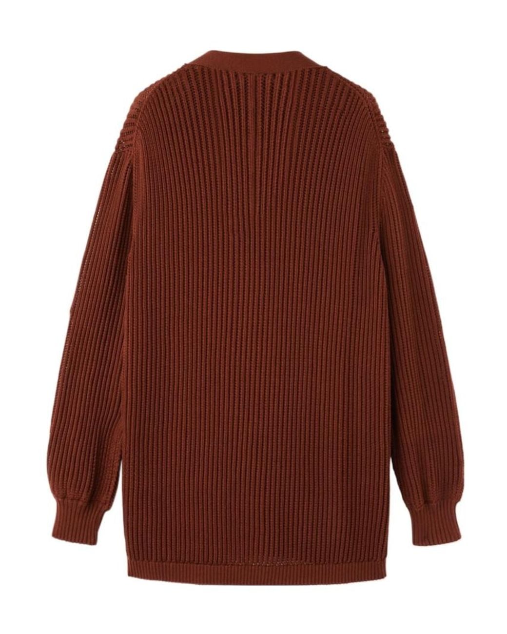 Loro Piana Brown Buttoned V-Neck Cardigan