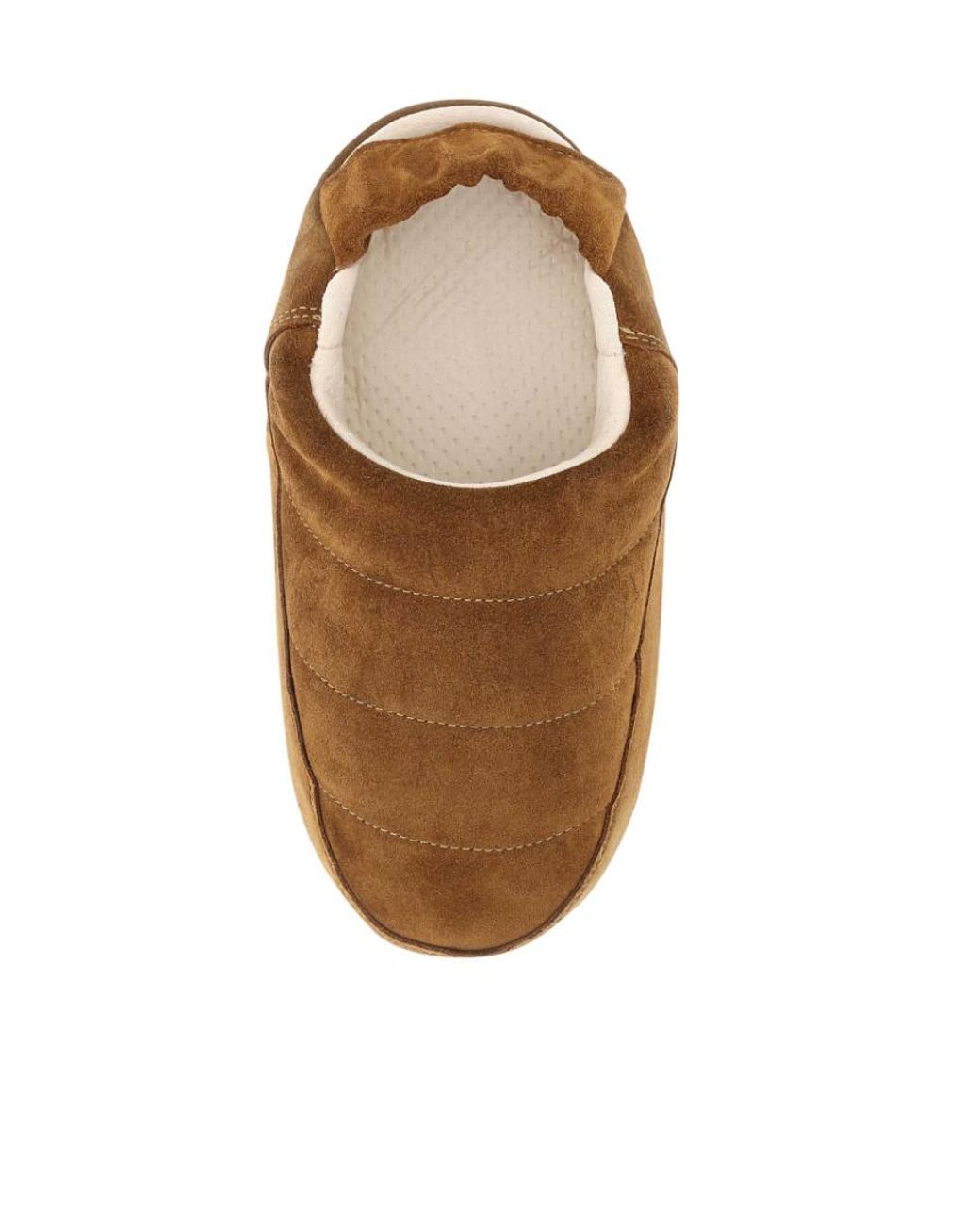 Moon Boot Brown Logo Detailed Slip-On Slippers for men