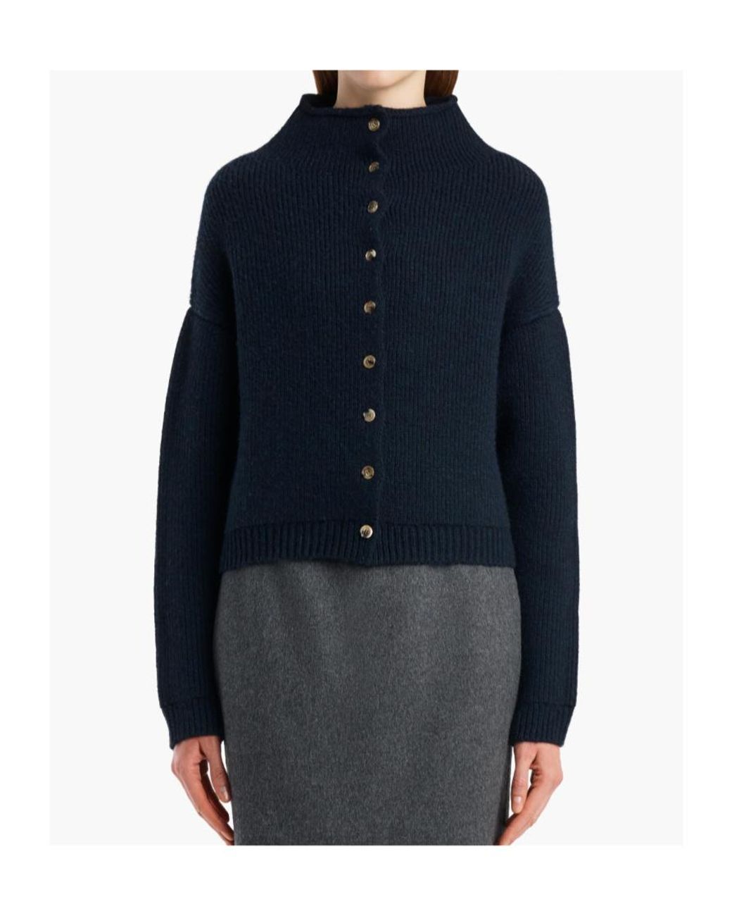 Khaite Blue Marjorie Cardigan