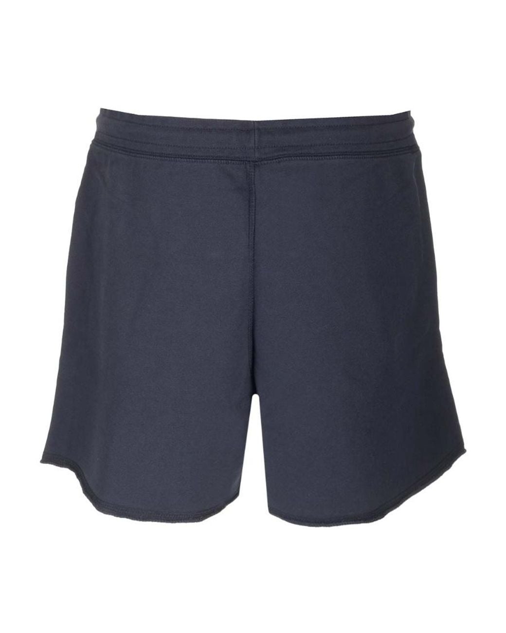 Ganni Blue Logo-Embroidered Drawstring Shorts