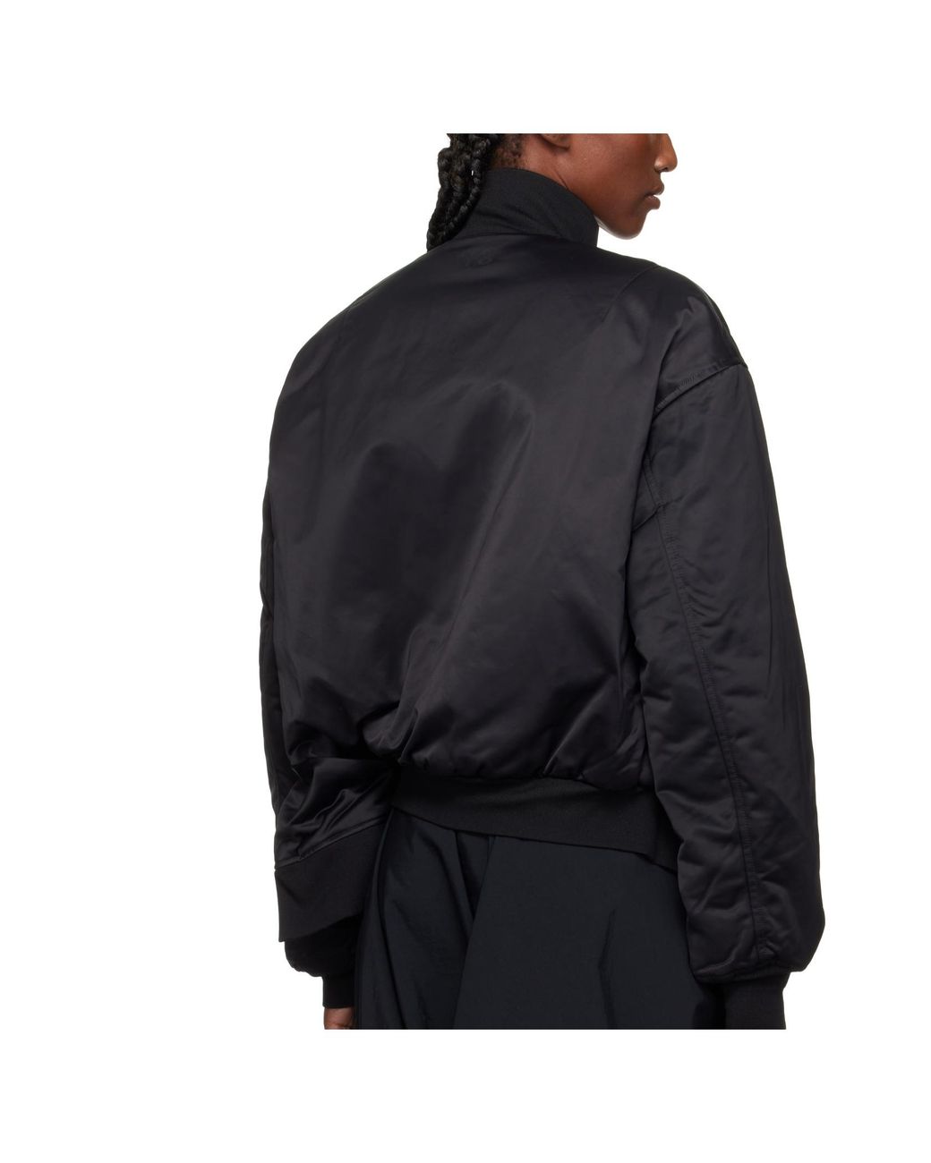 Y-3 Blue Zip-Up Bomber Jacket
