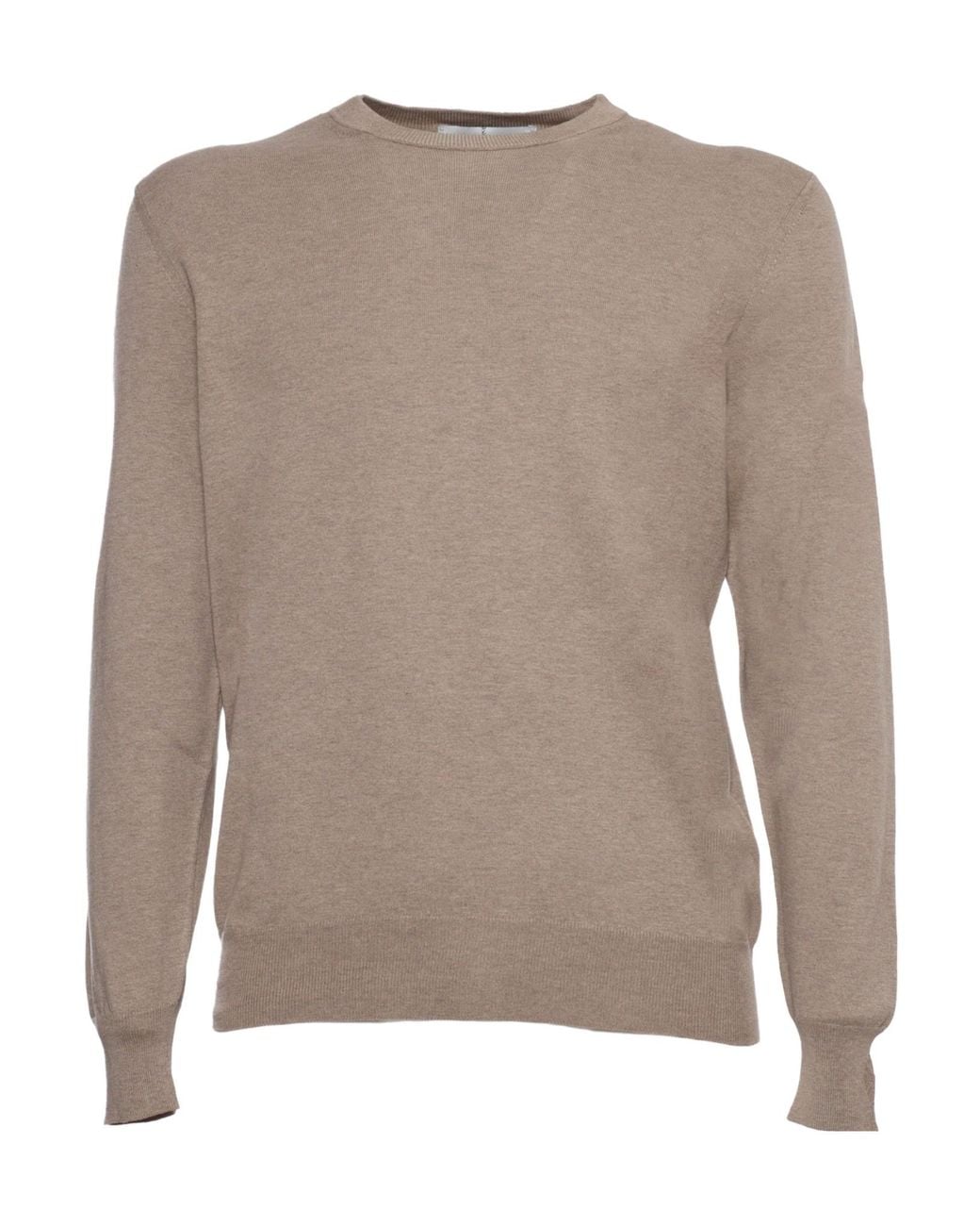 Ballantyne Brown Crewneck Knitted Jumper for men