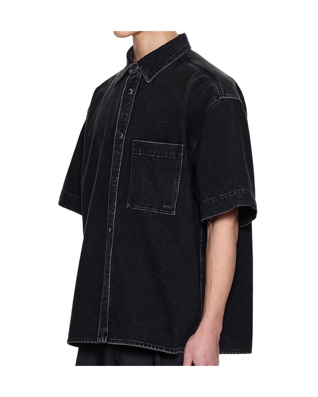 Wooyoungmi Black Cotton-Blend Shirt for men