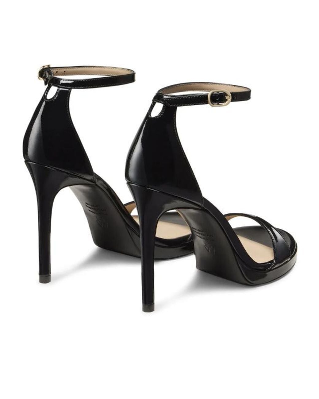 Stuart Weitzman Black Nudist Platform