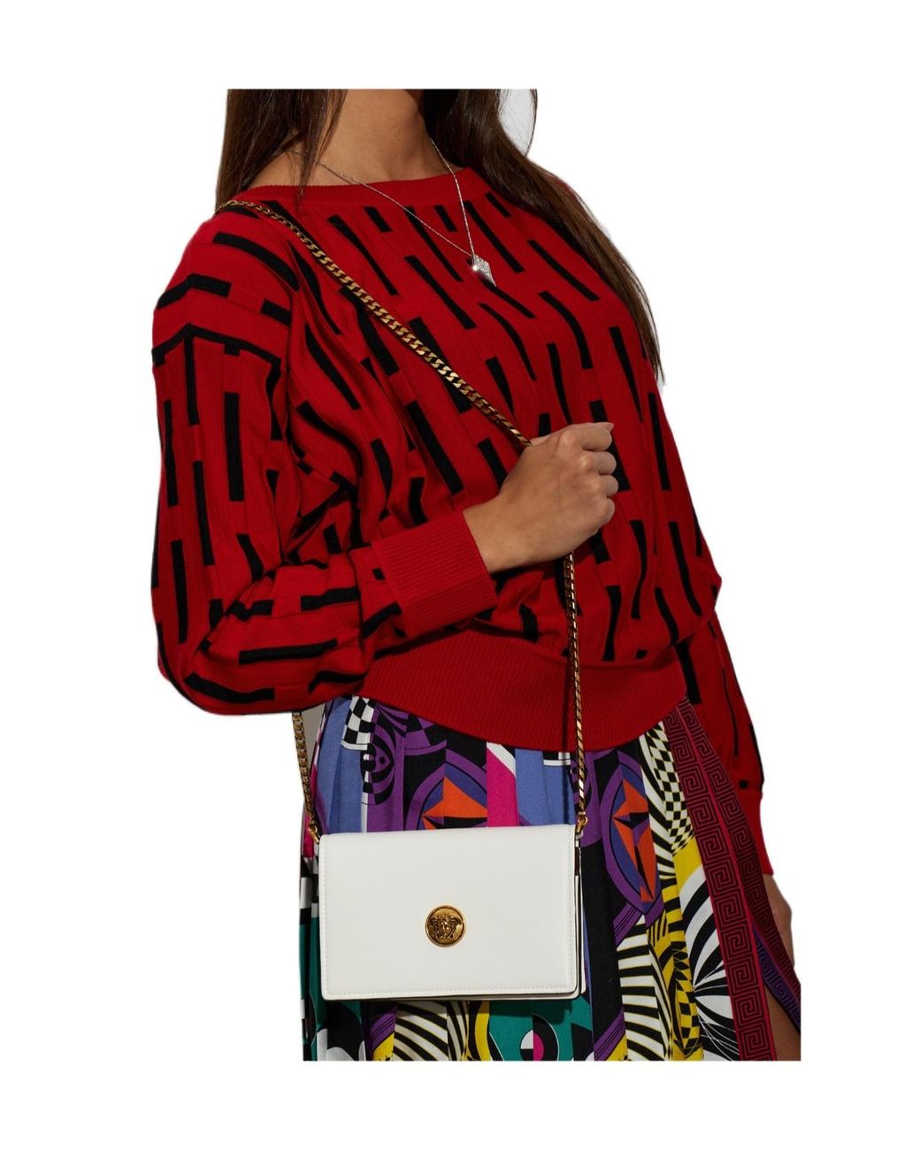 Versace Natural Emblème Mini Bag