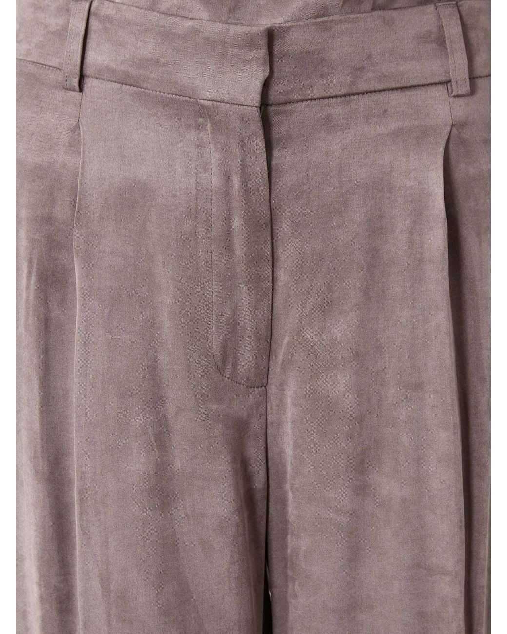 Officine Generale Gray Belt Loop Casual Pants