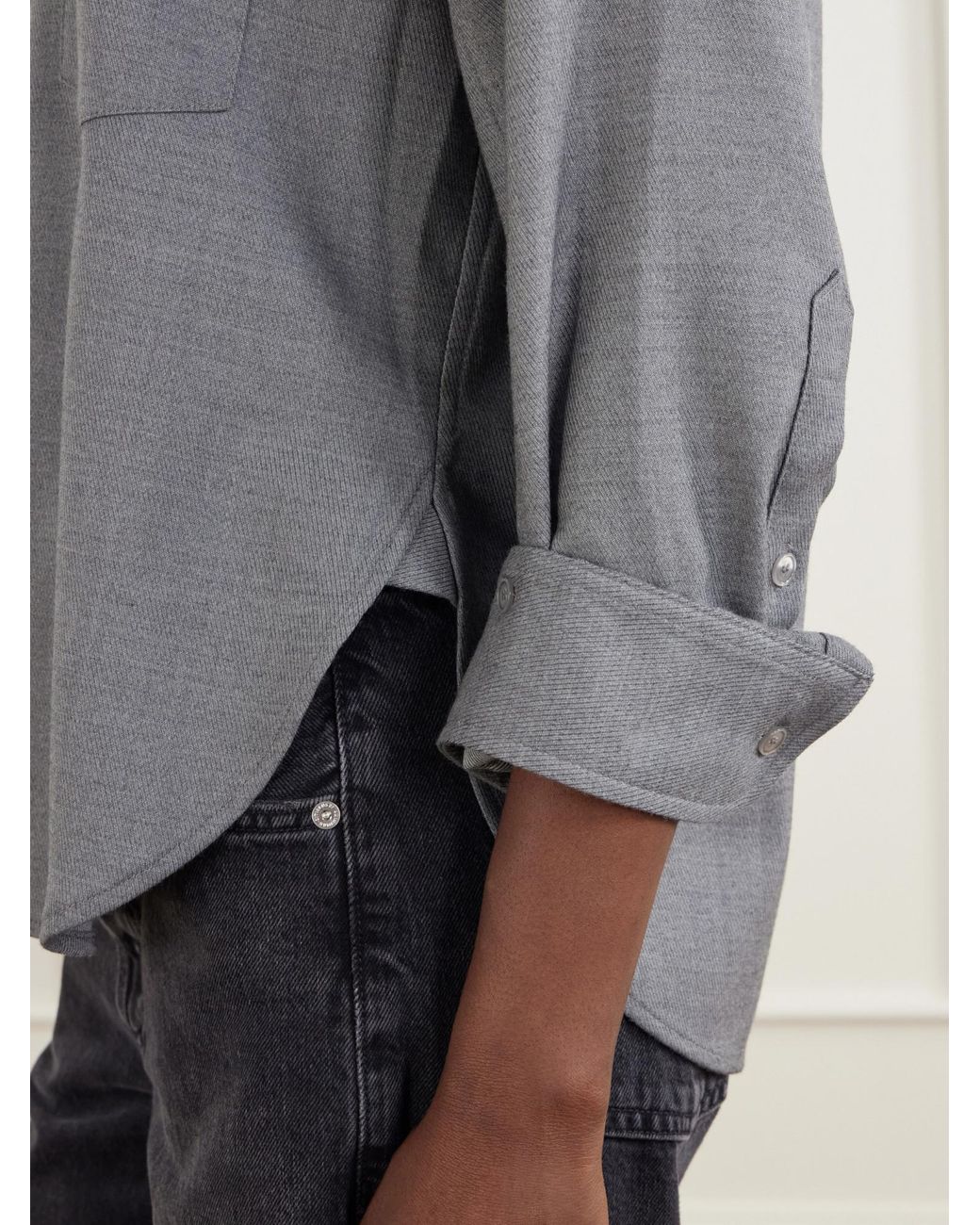 Citizens of Humanity Gray Wool Shirt