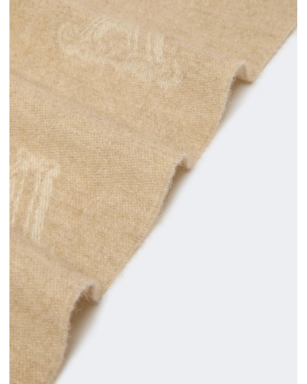 Max Mara White Mxawsklause Fringed Scarf