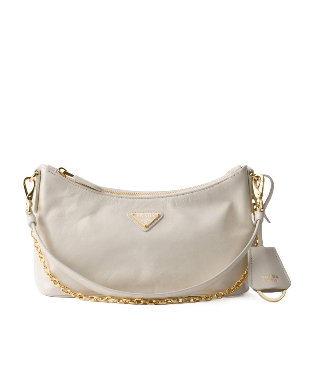 Prada White Leather Mini-Bag