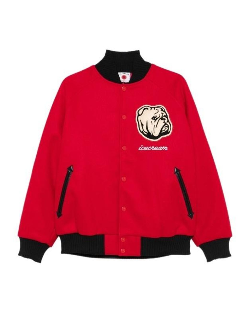 ICECREAM Red Long-Sleeved Casual Jacket for men