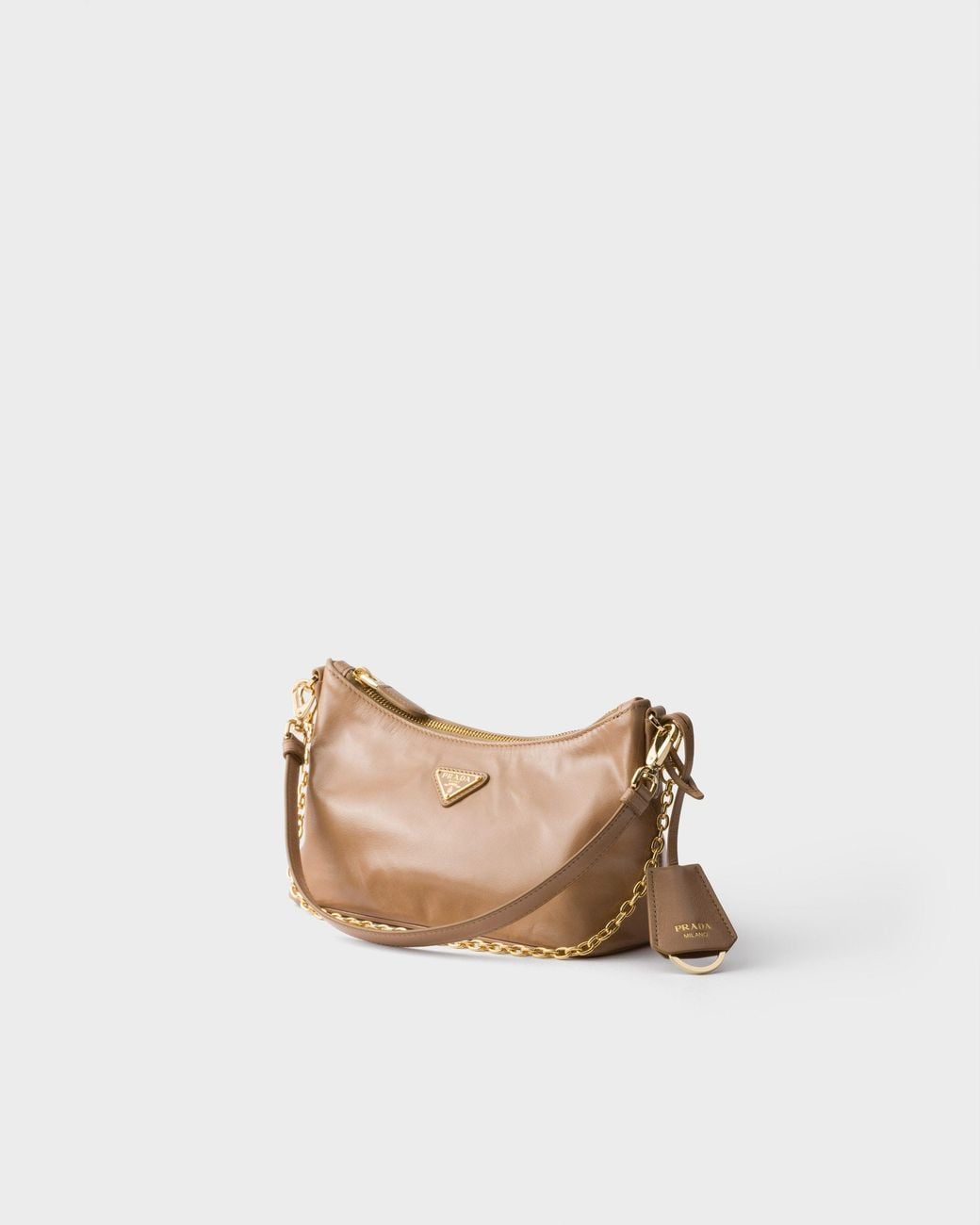 Prada Brown Leather Shoulder Bag