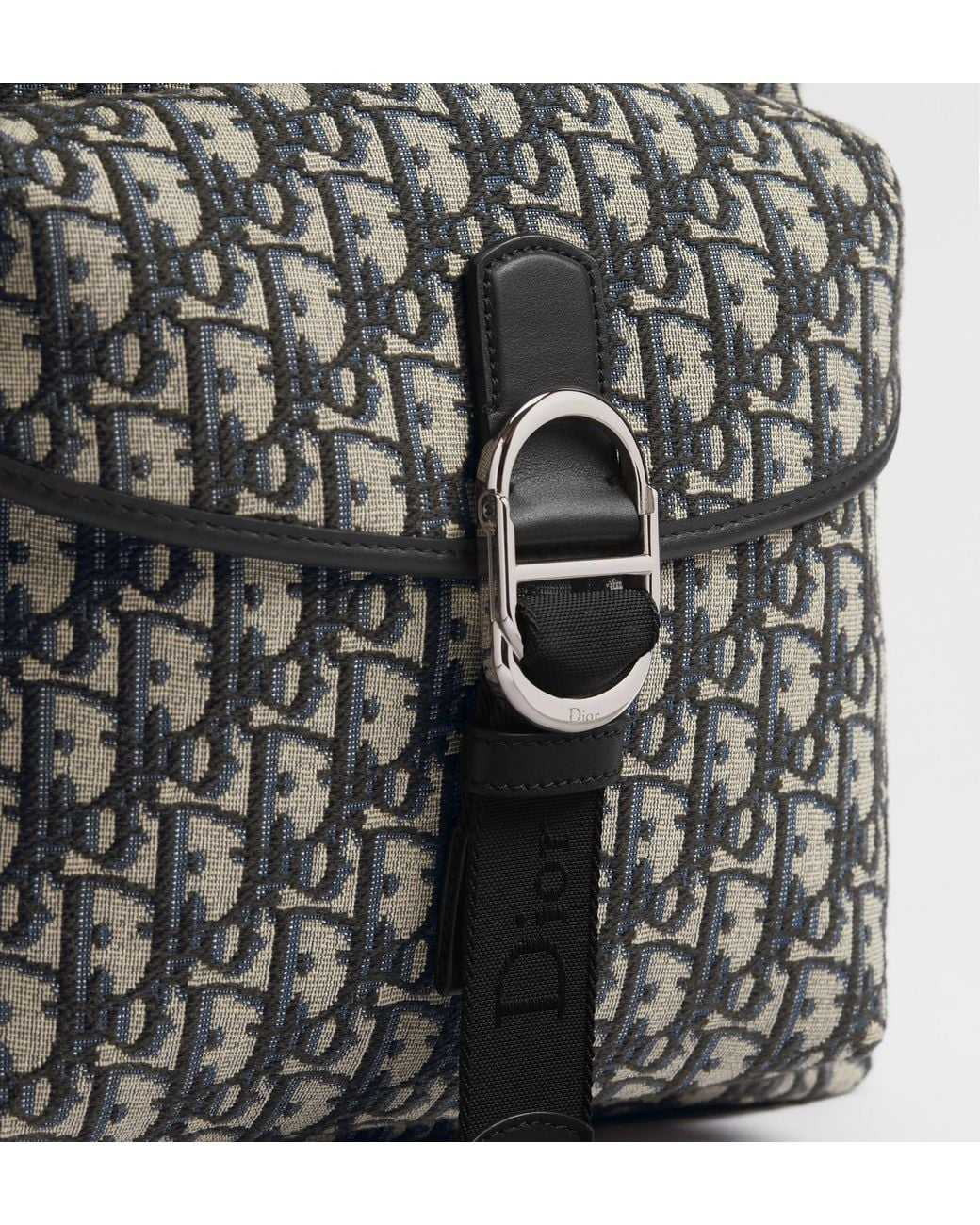 Dior Gray Zippered Backpack for men