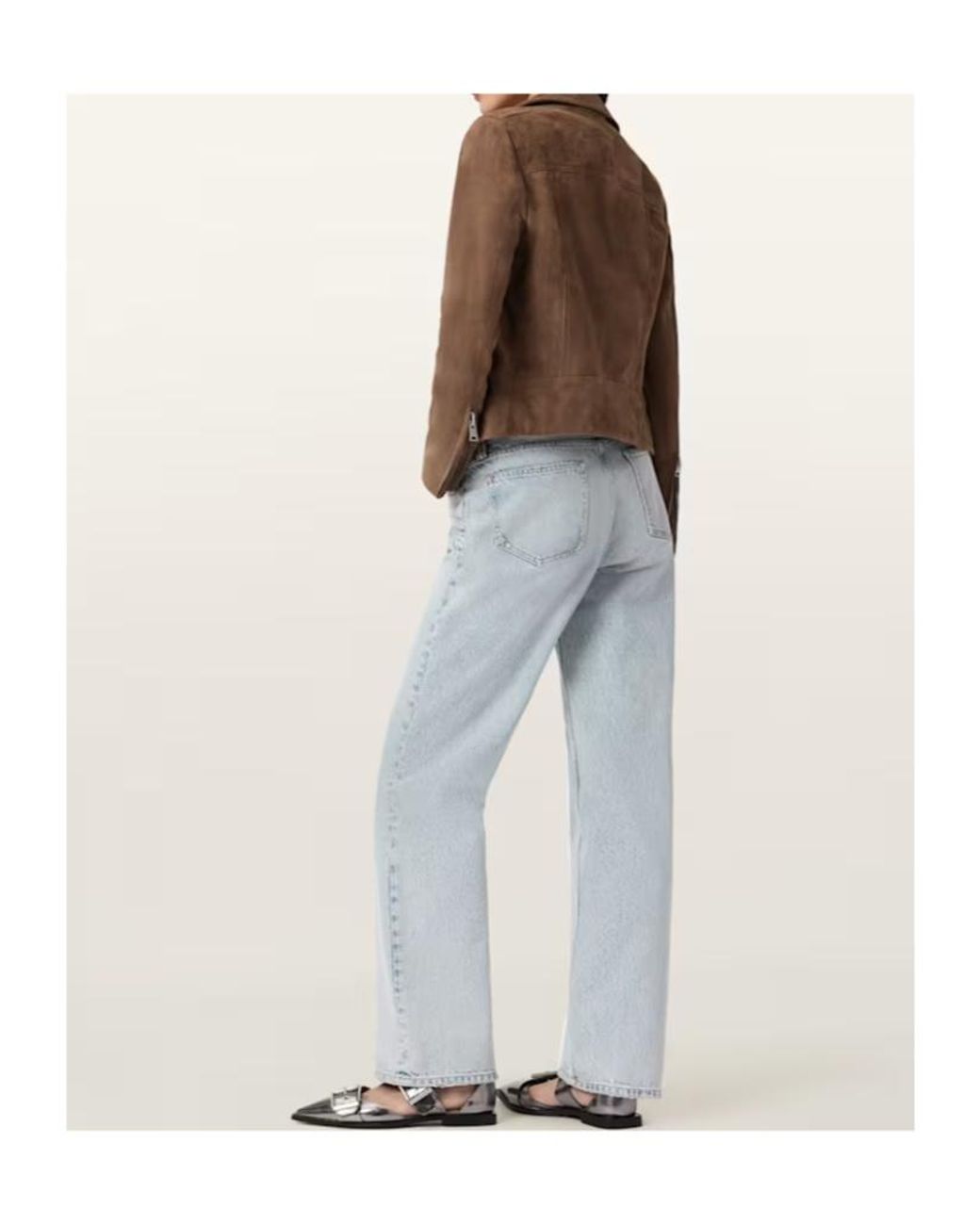 AllSaints Blue Brooklyn Straightleg Jeans