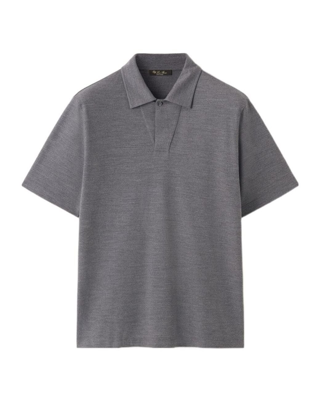 Loro Piana Gray Colmegna Polo Shirt for men