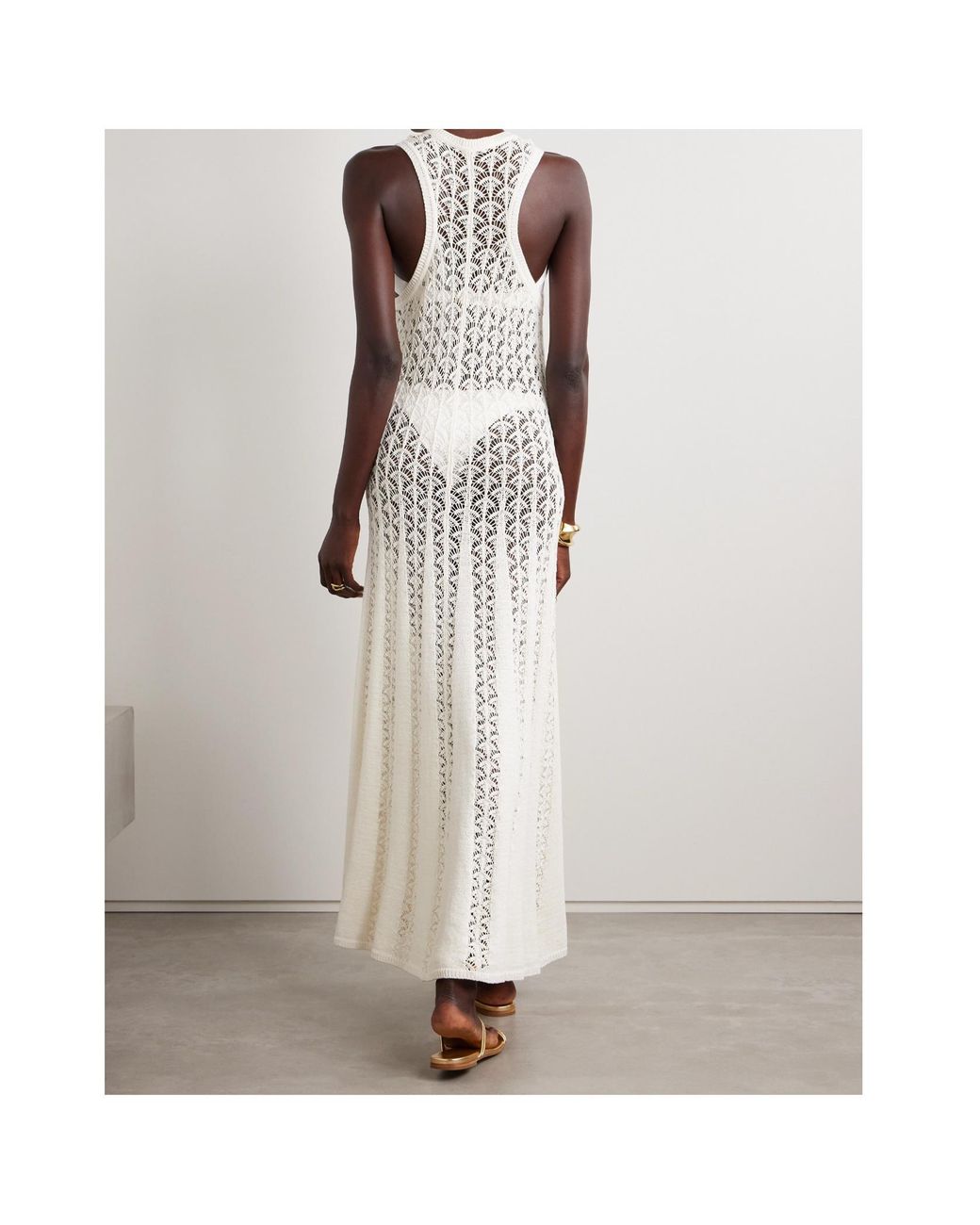 Zimmermann White Wylie Tank Knit Dress