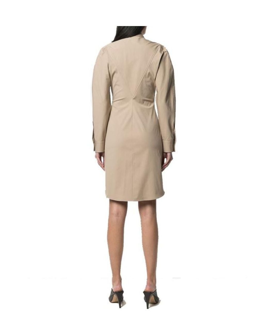 Bottega Veneta Natural Logo Slim Dress