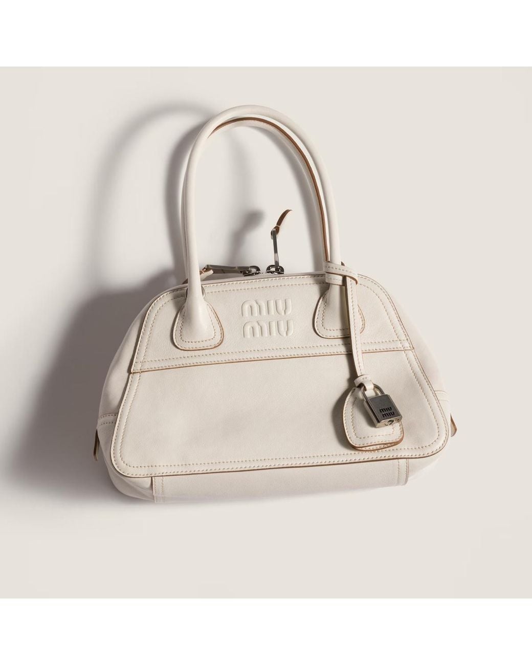 Miu Miu Natural Vivant Nappa Leather Bag