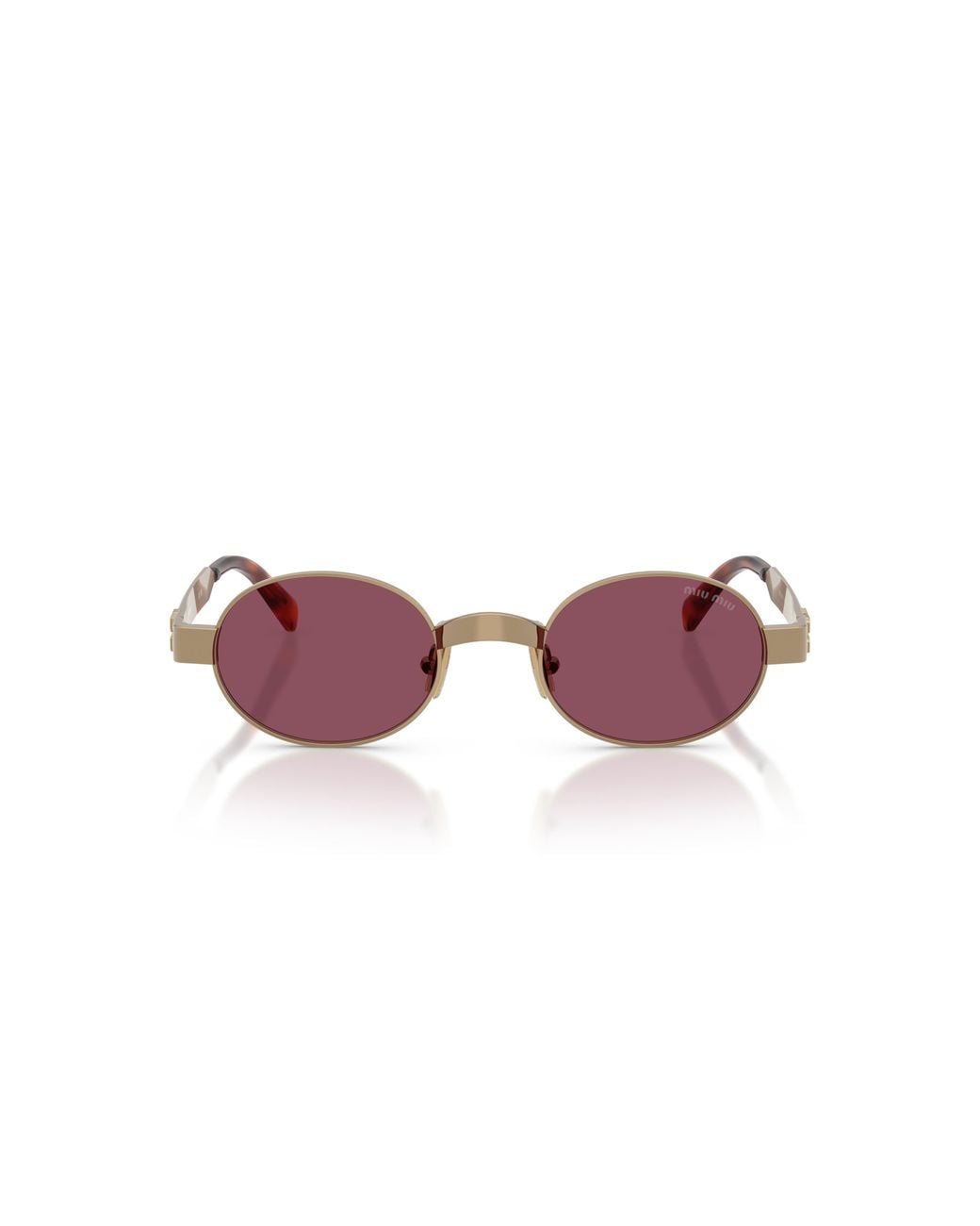 Miu Miu Multicolor Eyewear Envie Oval Frame Sunglasses
