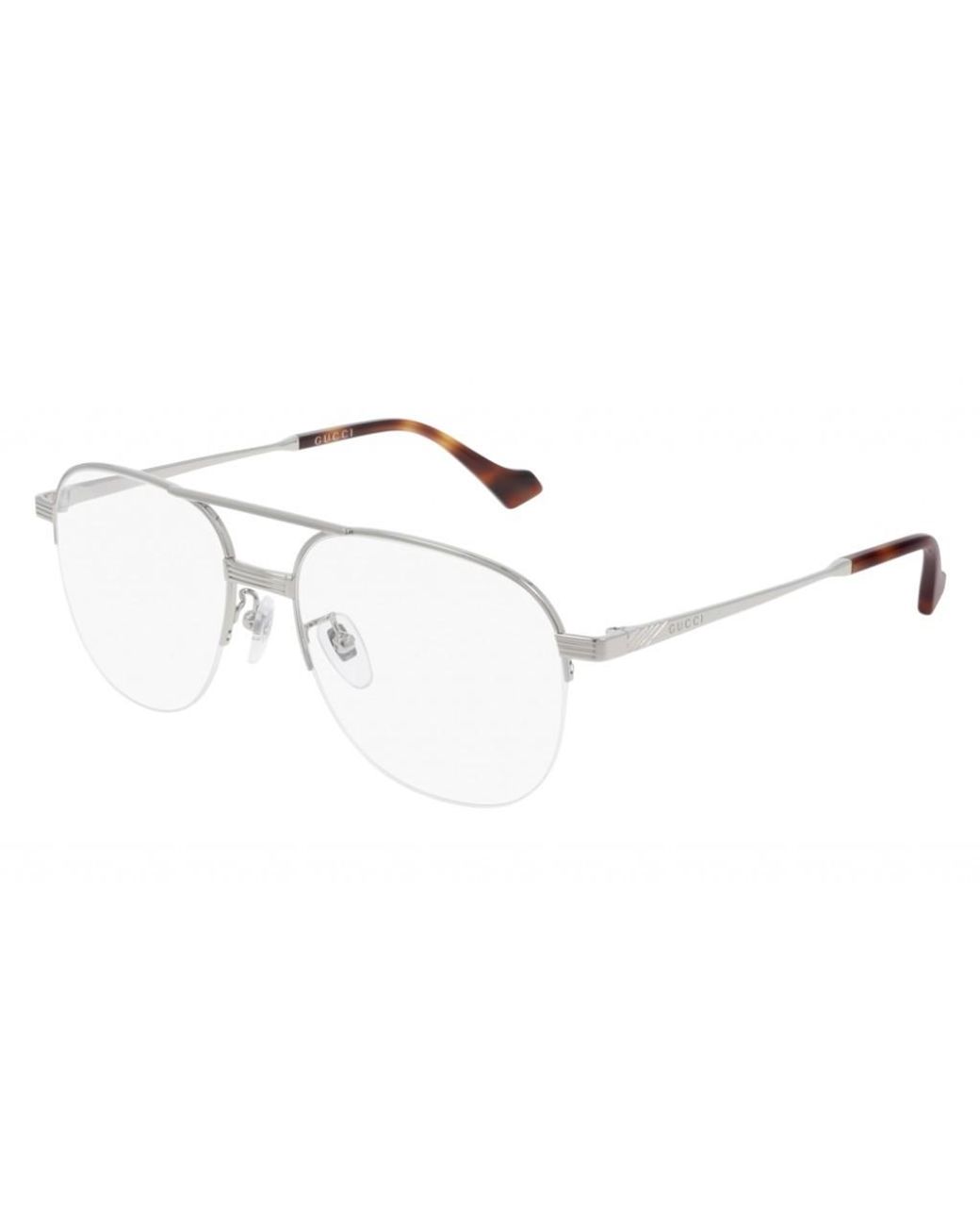 Gucci Natural Eyewear Pilot Frame Glasses for men