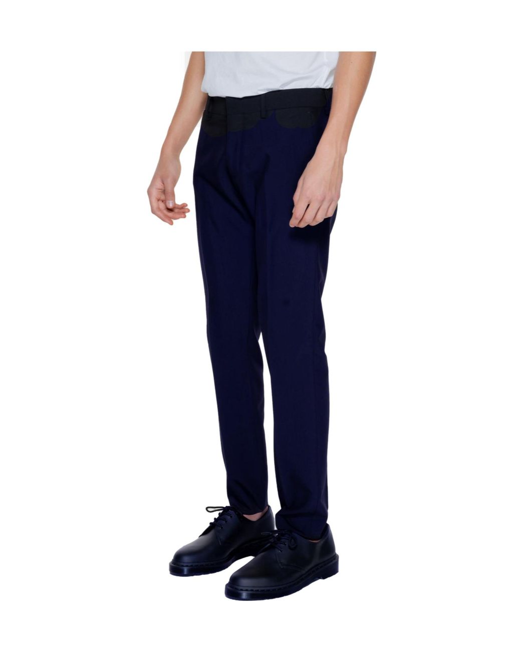 Antony Morato Blue Casual Pants With Belt Loops for men