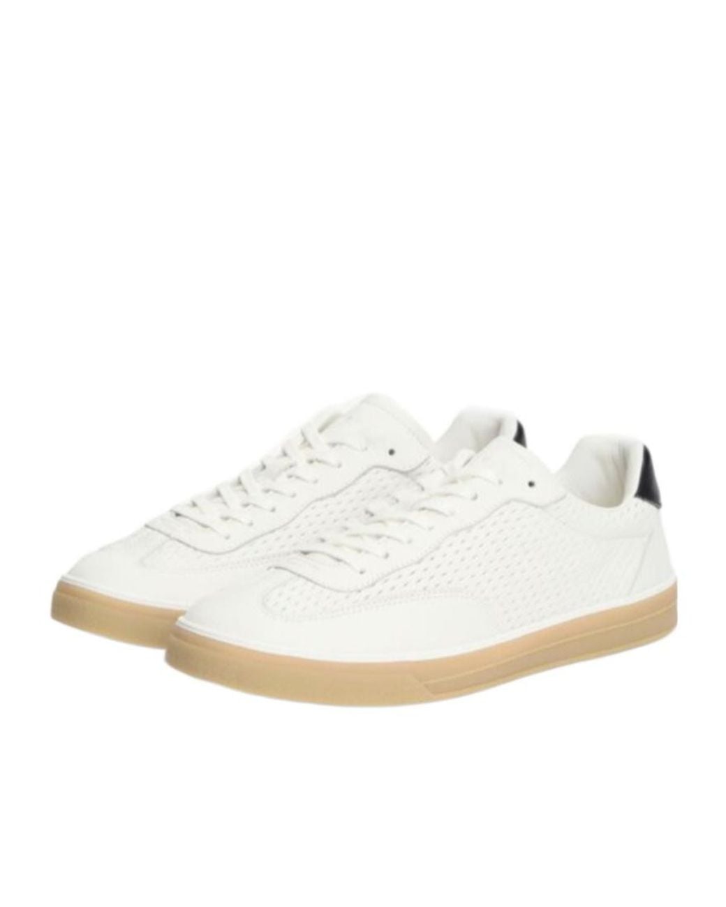 Tommy Hilfiger White Textured Low-Top Sneakers for men