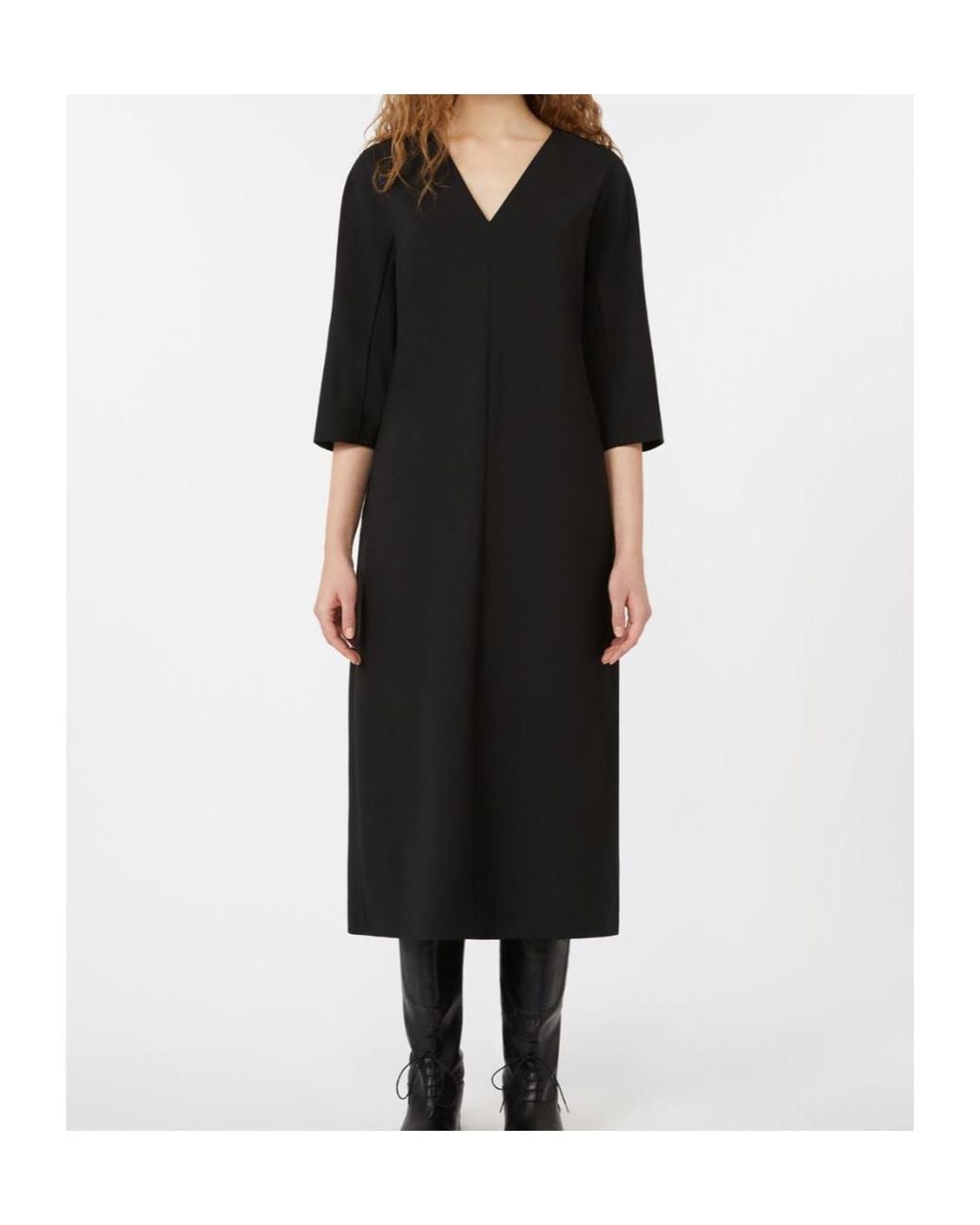 Weekend by Maxmara Black Woollen Cloth Dress