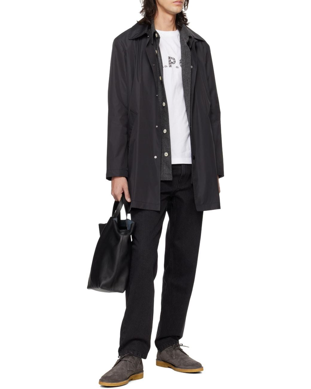 A.P.C. Black Classic Straight-Leg Jeans for men