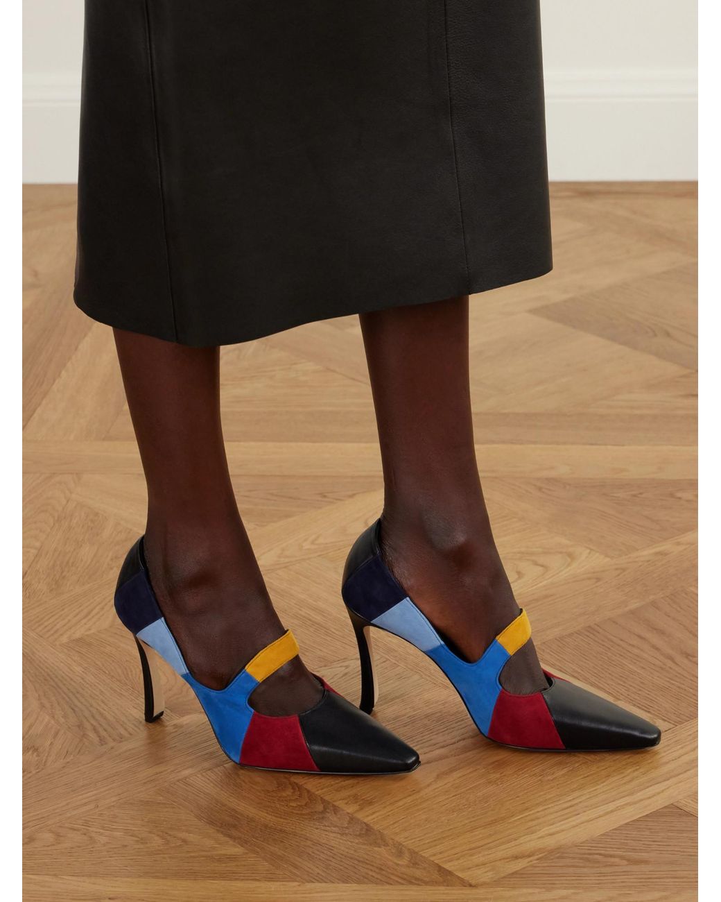 Manolo Blahnik Blue Handmade Mary Jane High Heels