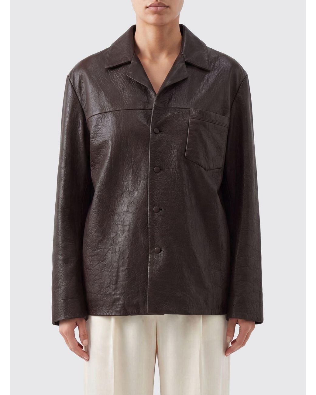 Saint Laurent Brown Buttoned Pocket Jacket