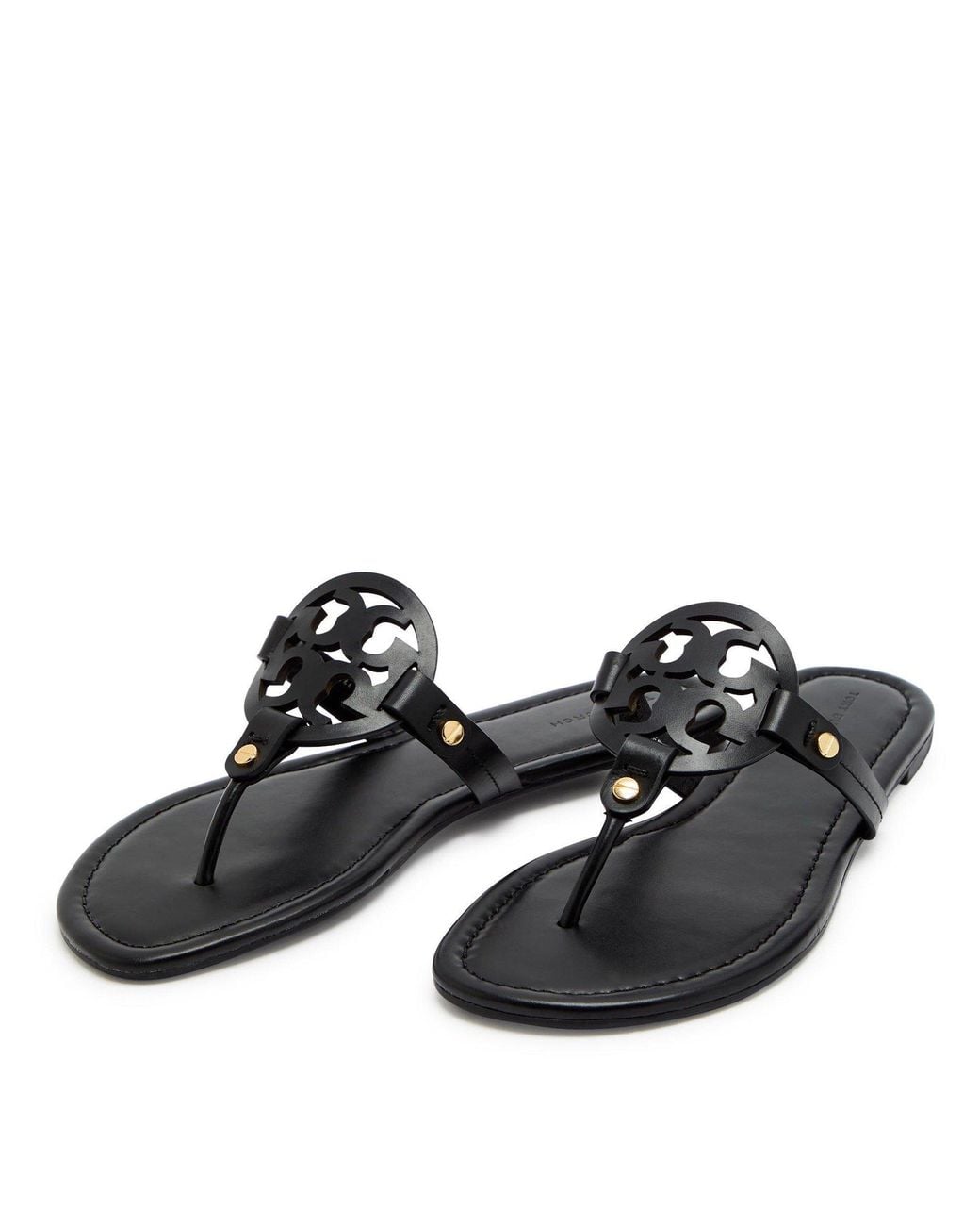 Tory Burch Brown Flip-Flop Flat Slides