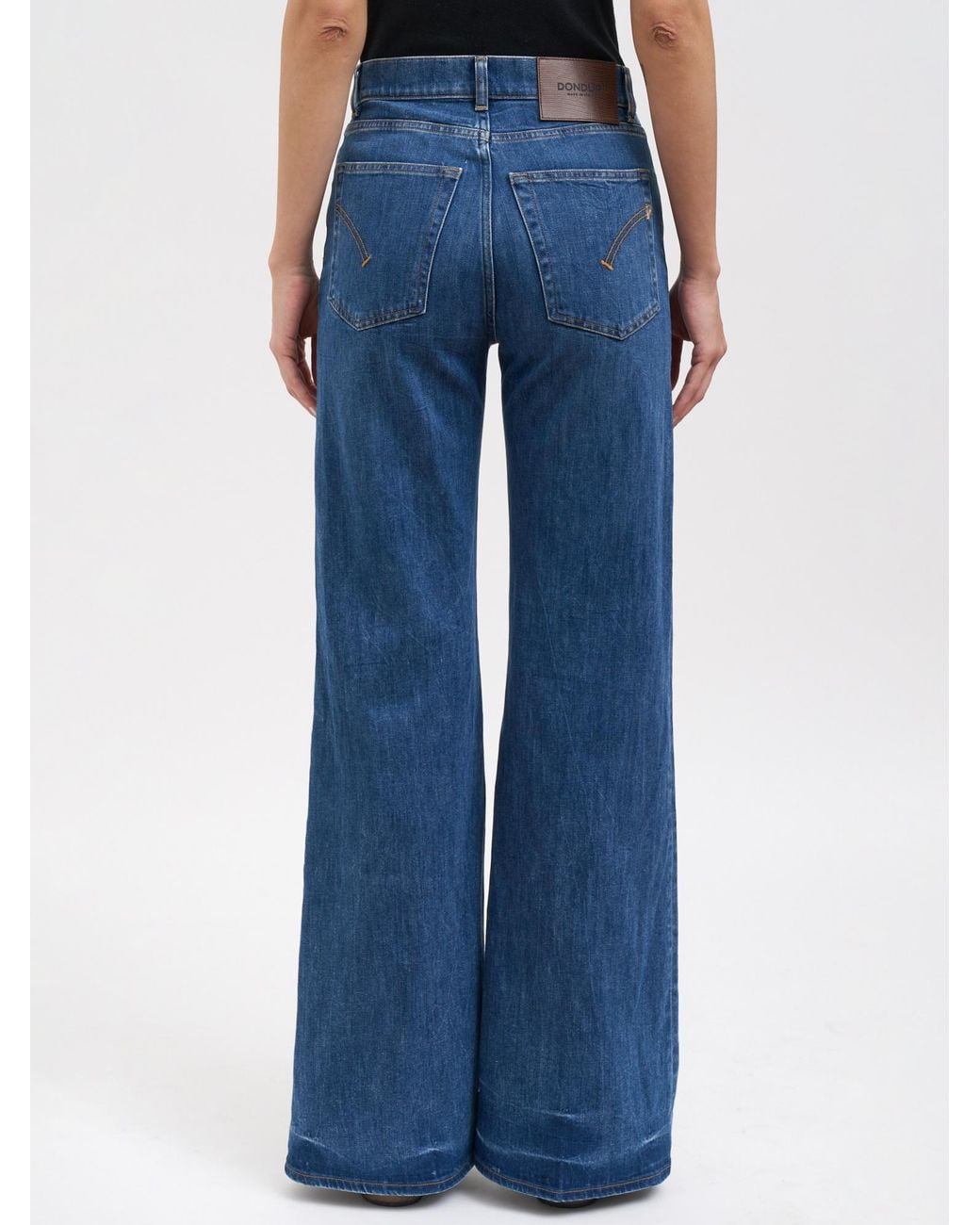 Dondup Blue Wide-Leg Jeans