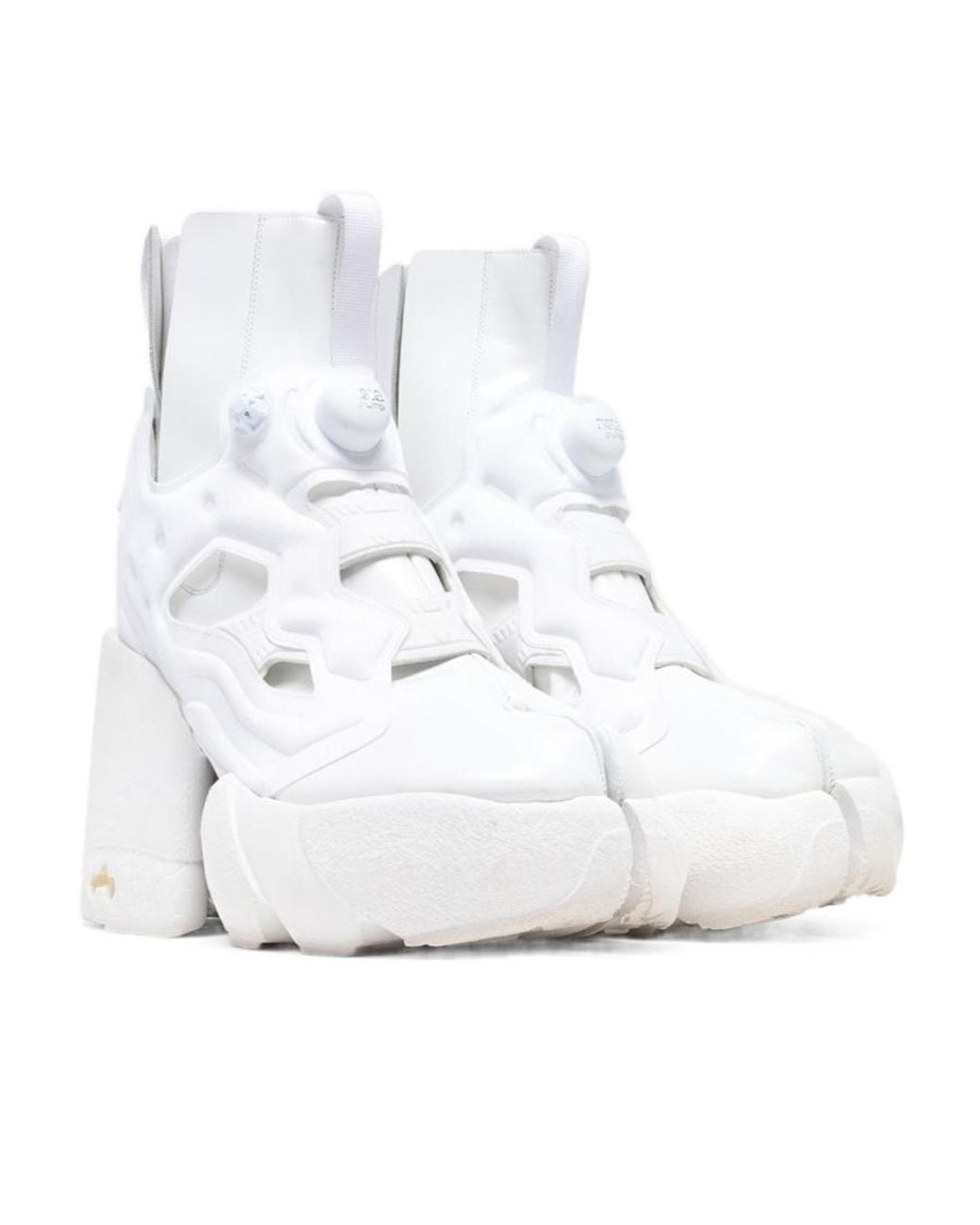Maison Margiela White X Reebok Tabi Instapump Fury Hi Boots