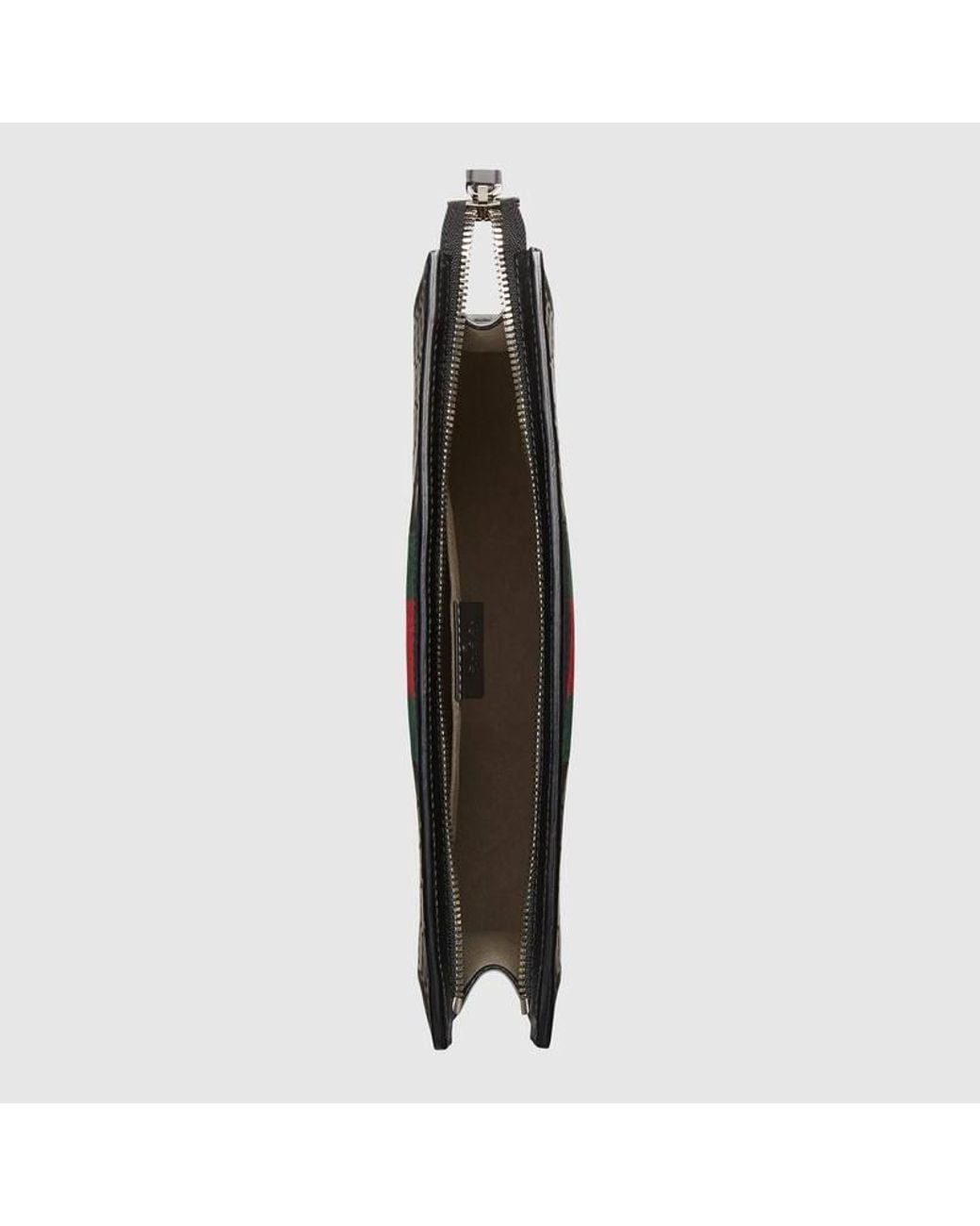 Gucci Black Signature Web Cosmetic Case for men