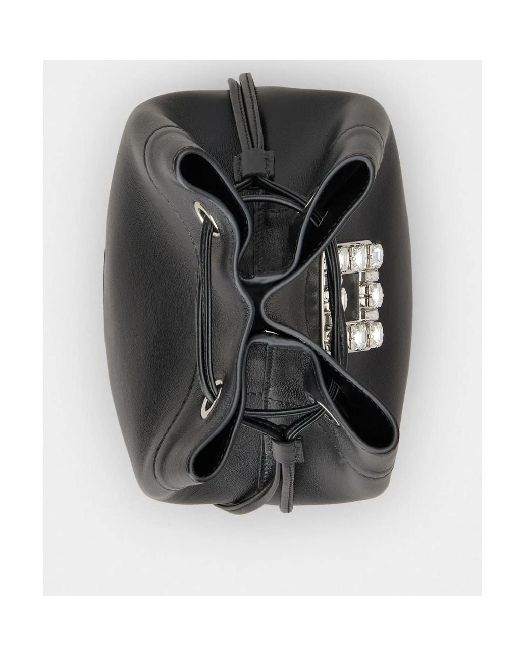 Roger Vivier Black Très Vivier Bucket Bag