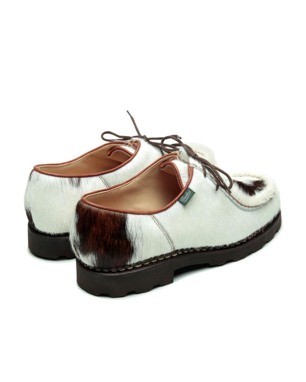 Paraboot White Animal-Print Sneakers for men