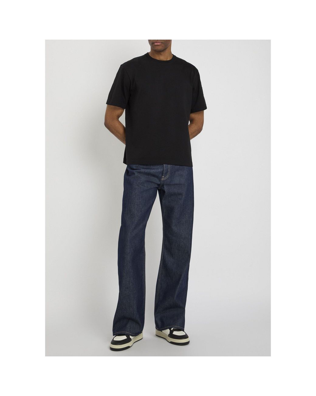 Canada Goose Black Simple Cotton T-Shirt for men