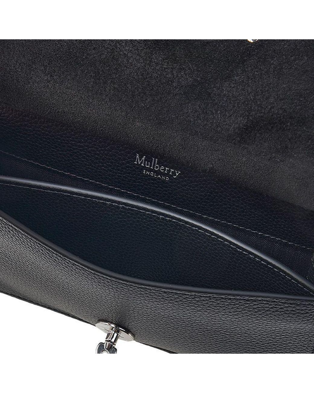 Mulberry Black Small Anthony Leather Messenger Bag for men