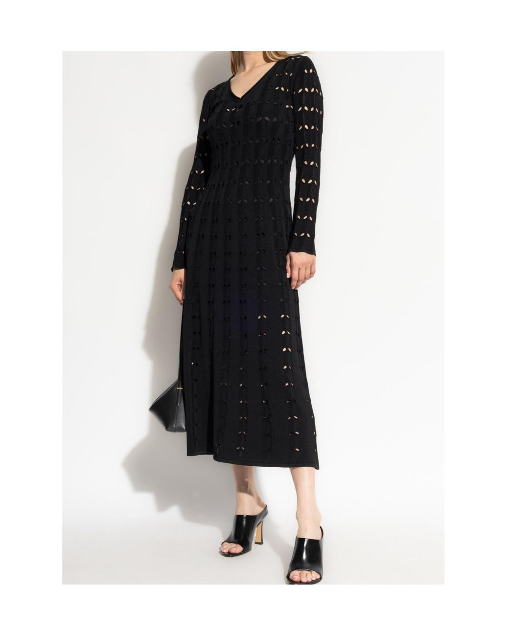 Zimmermann Black Rhiannon Pointelle Maxi Dress