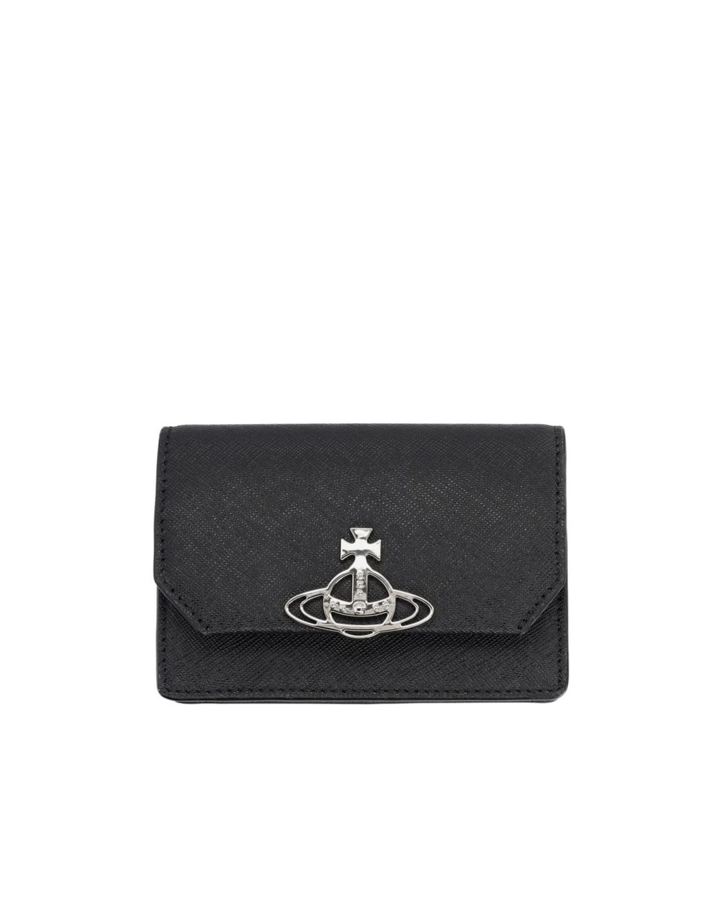 Vivienne Westwood Black Orb Plaque Wallet