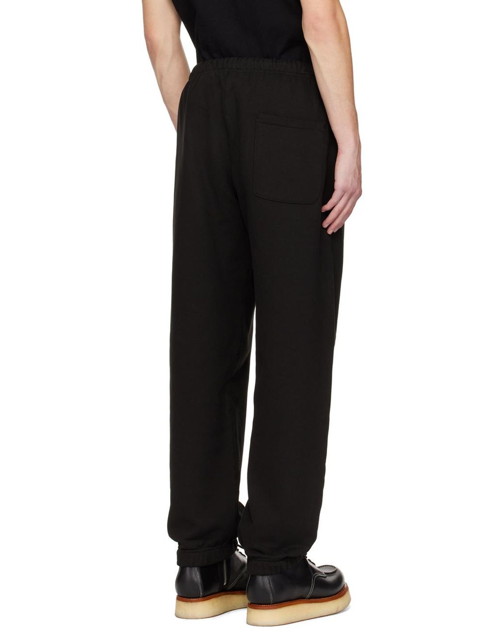 KENZO Black Logo Patch Sweatpants for men