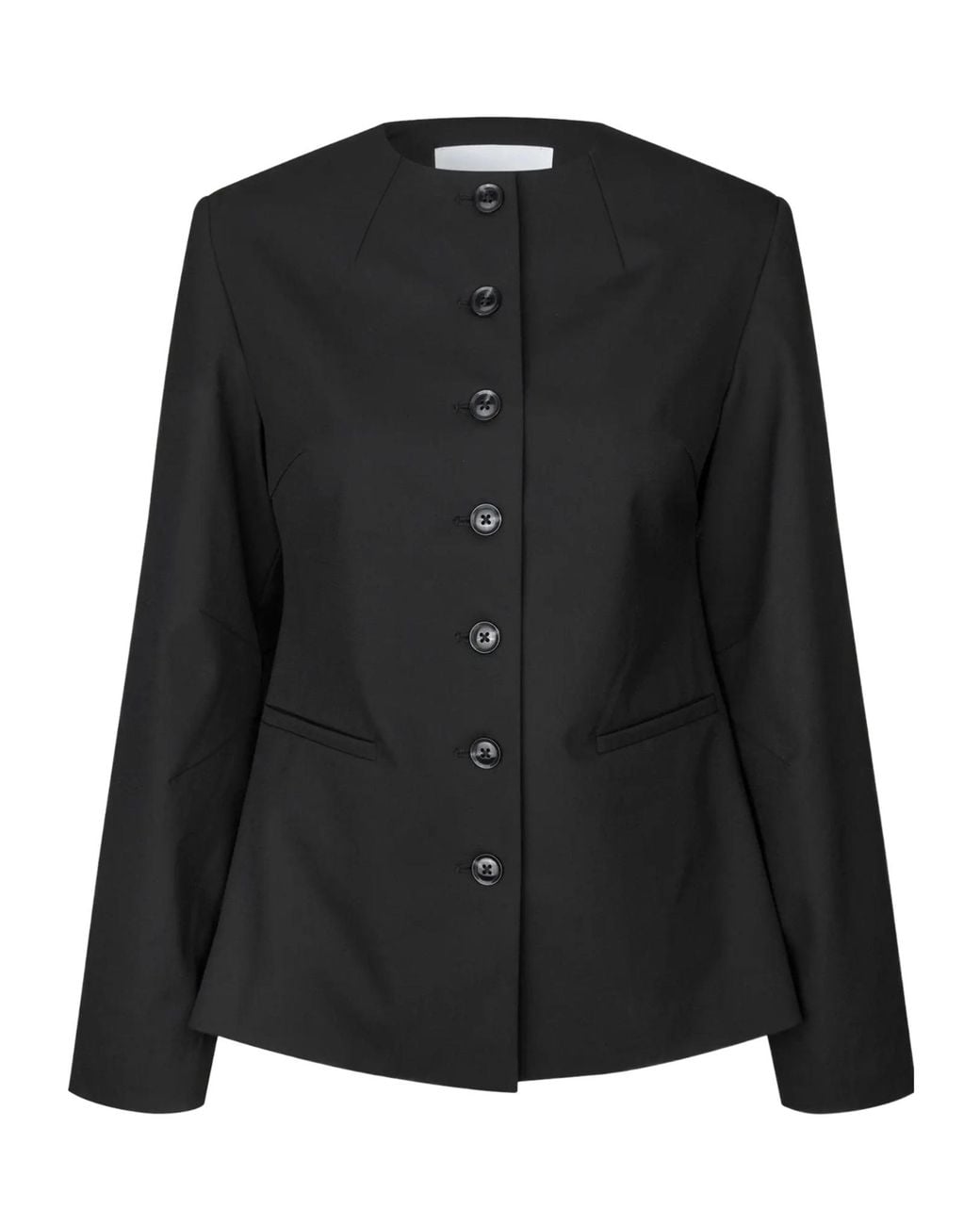 Samsøe & Samsøe Black Single-Breasted Suit Jacket
