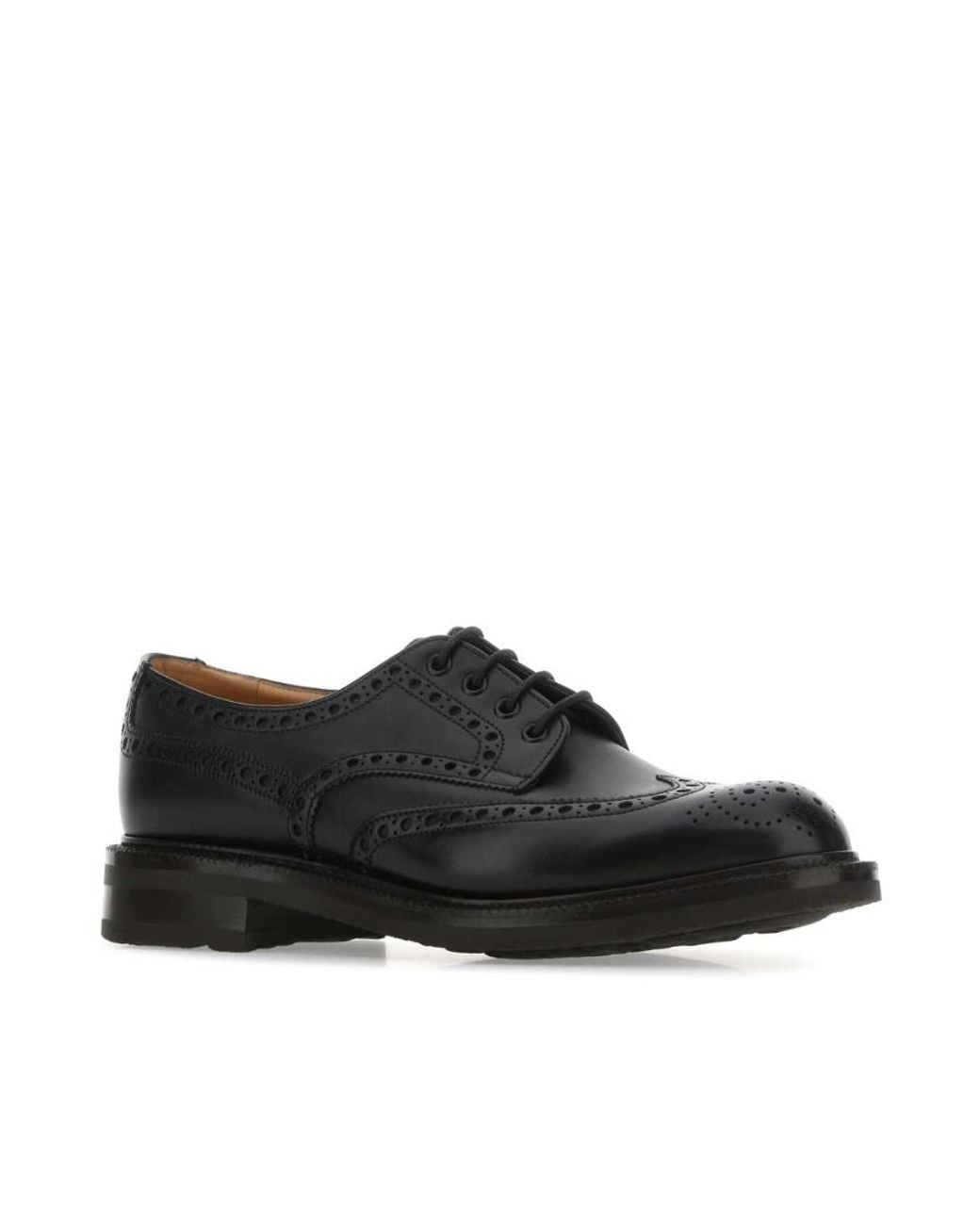 Church's Black Polished Lace-Up Brogues for men