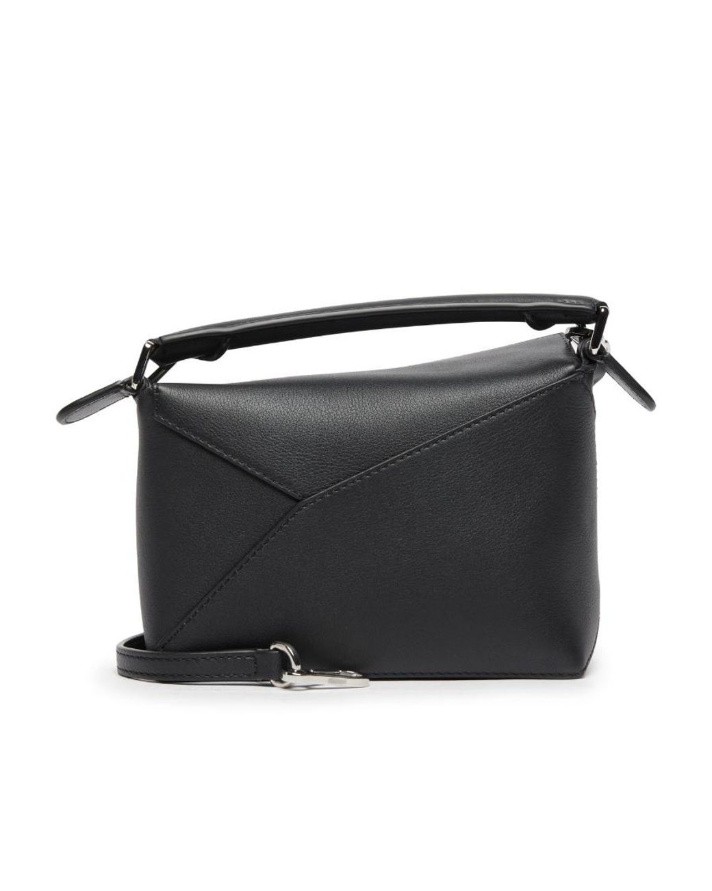 Loewe Black Mini Puzzle Top Handle Bag