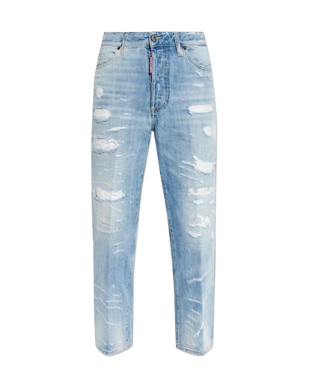 DSquared² Blue Boston Distressed Jeans